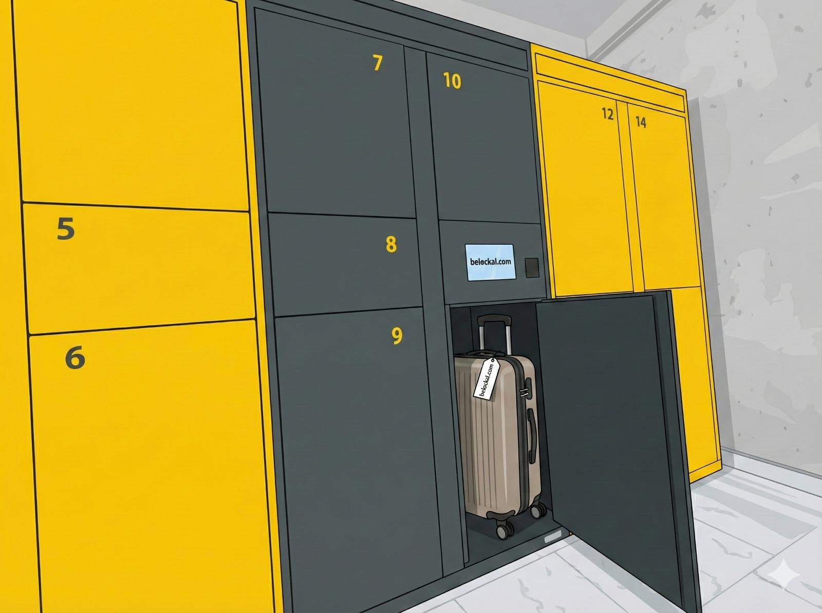 Taquilla para guardar maletas en Sevilla.